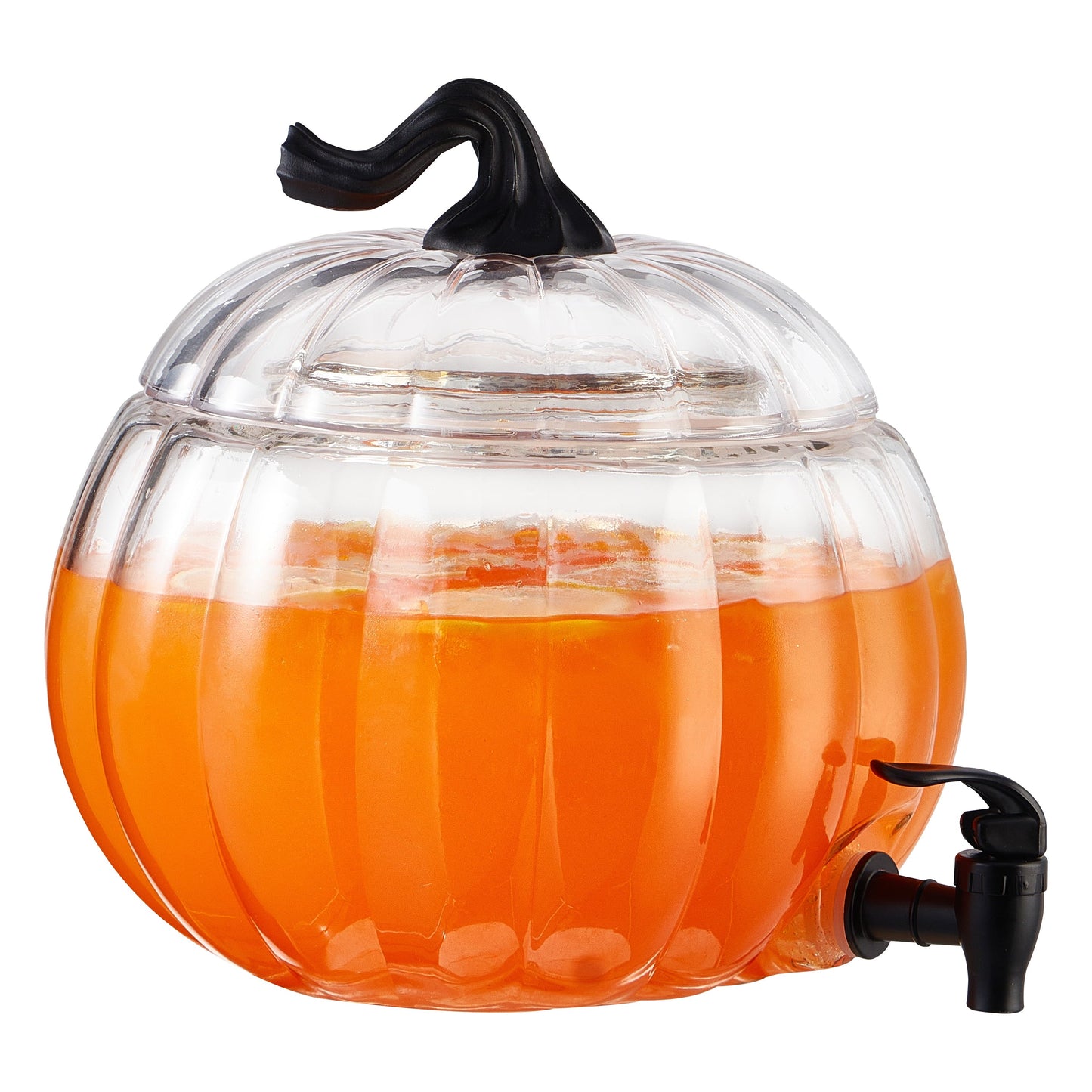 1.5 Gal Orange Pumpkin Glass Dispenser