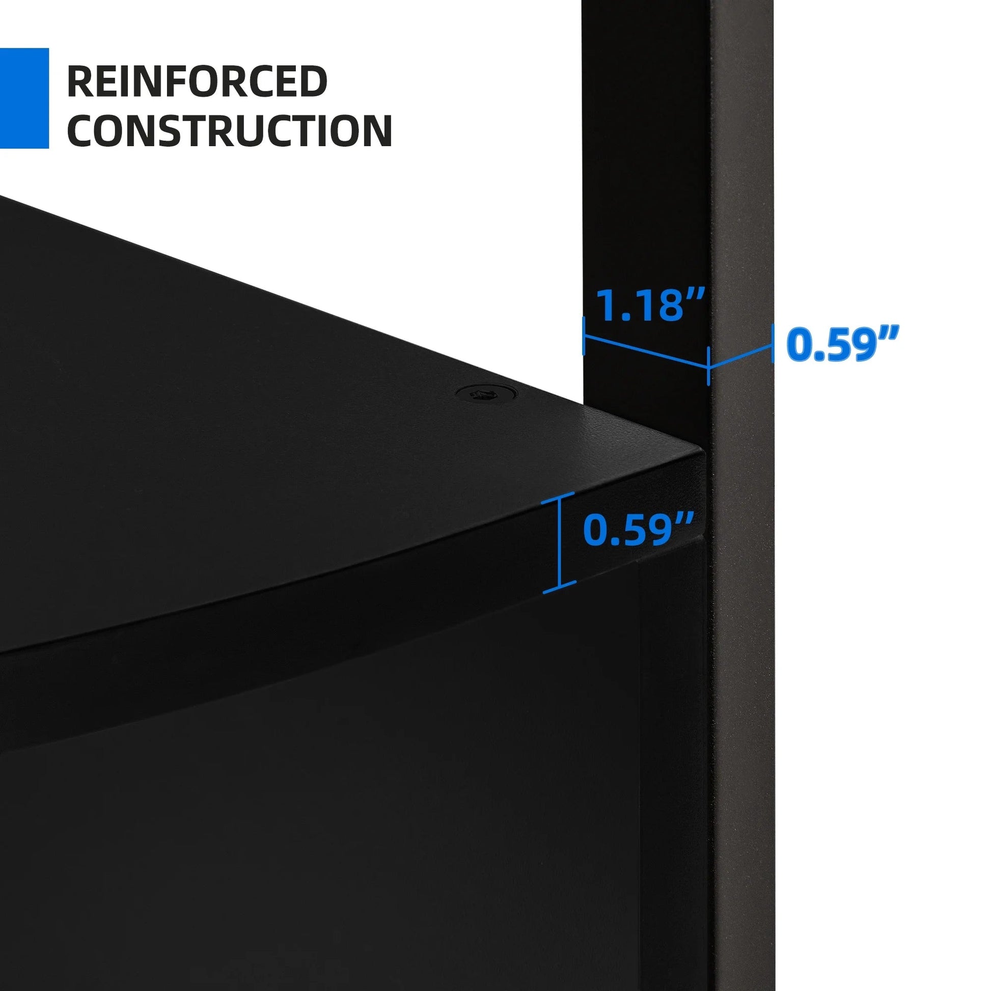 6-Tier Corner Shelf, 68.8" Tall Modern Free Standing Zigzag Corner Bookshelf for Living Room, Home Office,Black