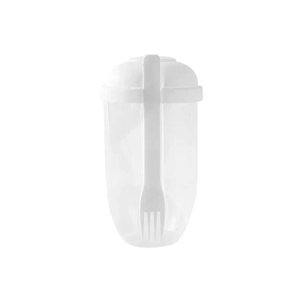 Portable Salad Cup Kids Breakfast Salad Bowl with Fork Plastic Diet Meal Shaker Cups Kitchen Food Lunch Box Bottles