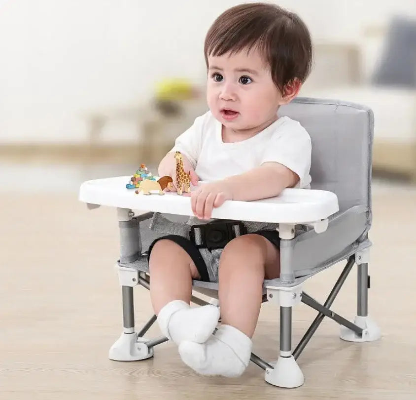 Baby Dining Chair Booster Seat Portable Travel Folding Kids with Feeding Chair Outdoor Beach Seat Baby Furniture