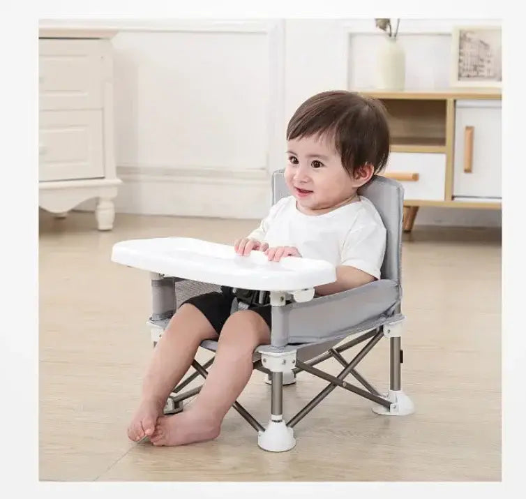 Baby Dining Chair Booster Seat Portable Travel Folding Kids with Feeding Chair Outdoor Beach Seat Baby Furniture