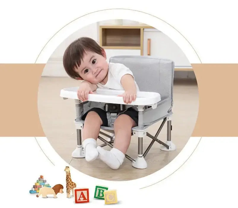 Baby Dining Chair Booster Seat Portable Travel Folding Kids with Feeding Chair Outdoor Beach Seat Baby Furniture