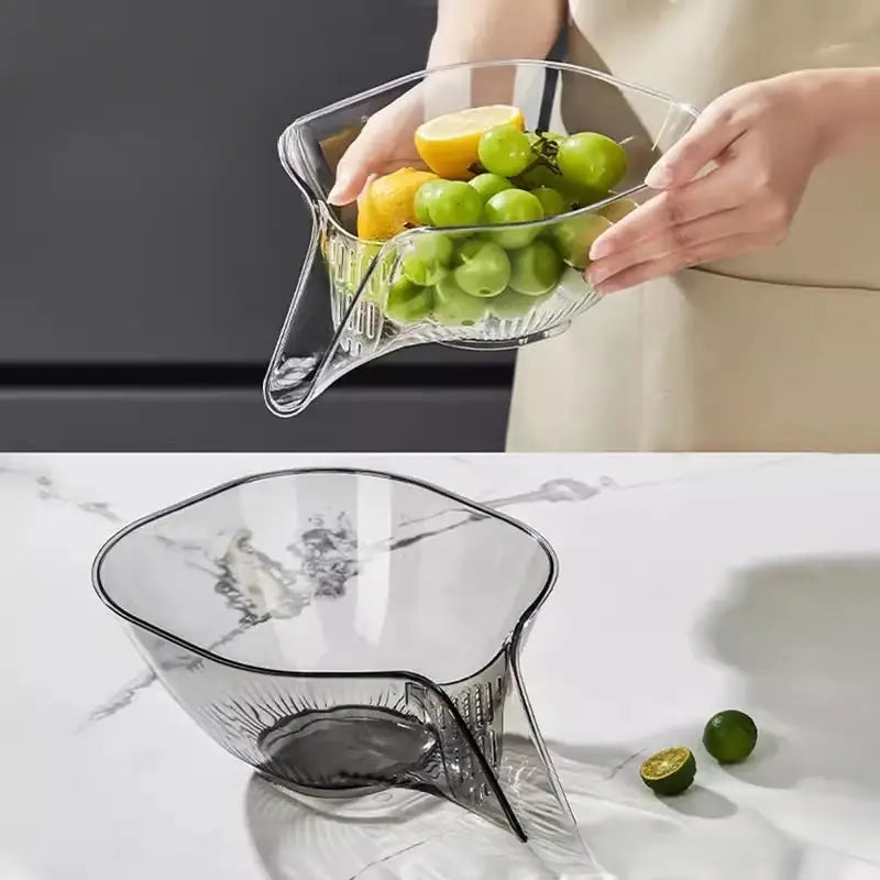 Multifunctional Washing Drain Baskets Household Vegetable Basin Kitchen Washing Fruit Plate Cleaning Bowl Kitchen