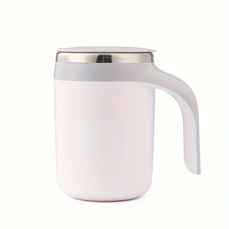 Automatic Magnetic Stirring Coffee Mug,Reusable Rotating Mixing Cup for Home Officetravel,Stainless Steel Self Mixing Coffee Cup