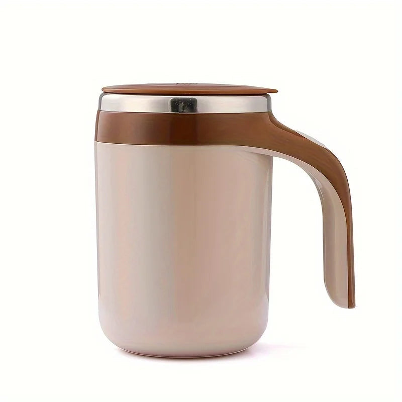 Automatic Magnetic Stirring Coffee Mug,Reusable Rotating Mixing Cup for Home Officetravel,Stainless Steel Self Mixing Coffee Cup