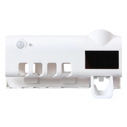 Wall-Mounted Toothbrush Holder Solar UV Light Ultraviolet Toothbrush Sterilizer Automatic Toothpaste Holders Bathroom Accessorie